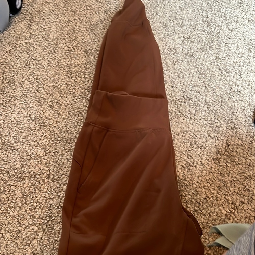 Size small dark brown joggers
